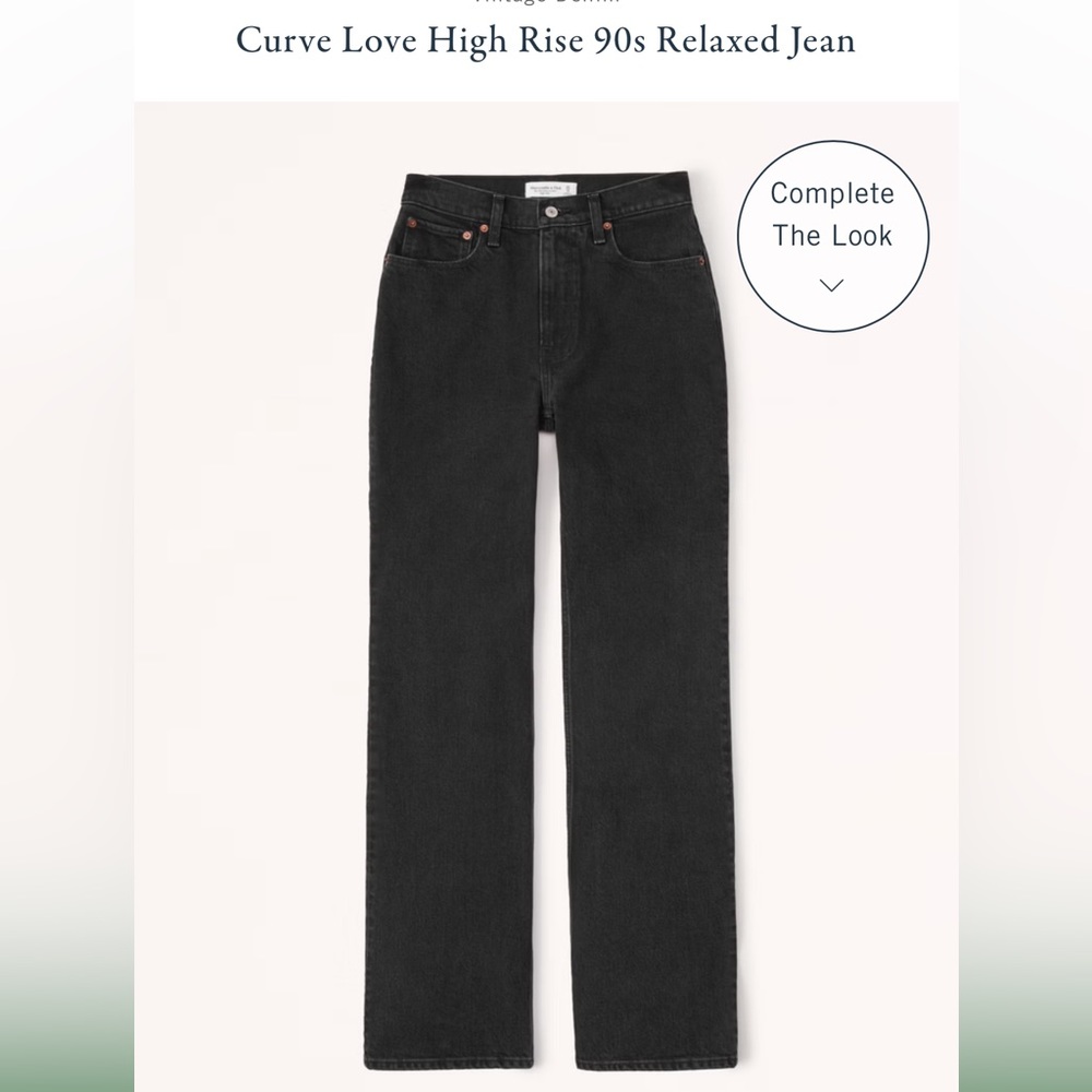 Abercrombie Curve Love High Rise 90s Relaxed Jean